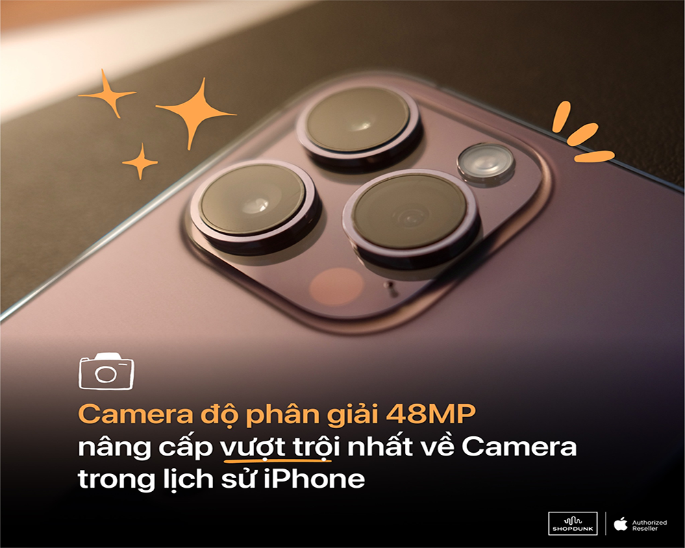 Cả camera trước và sau của iPhone 14 Pro và iPhone 14 Pro Max được nâng cấp mạnh mẽ và thay đổi diện mạo so với phiên bản tiền nhiệm